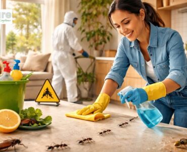 Spring Cleaning Pest Tips for Dubai Homes Reduce Ants, Flies, and Termites this Season Spring cleaning in Dubai home to prevent ants, flies, and termites.